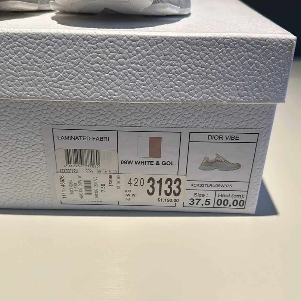 WORN ONCE perfect condition Dior Vibe sneakers, size 7 1/2! - Picture 12 of 12
